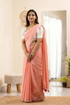VK 4198 Cotton Strips Soft Linen Daily Wear Sarees Wholesale Price In Surat